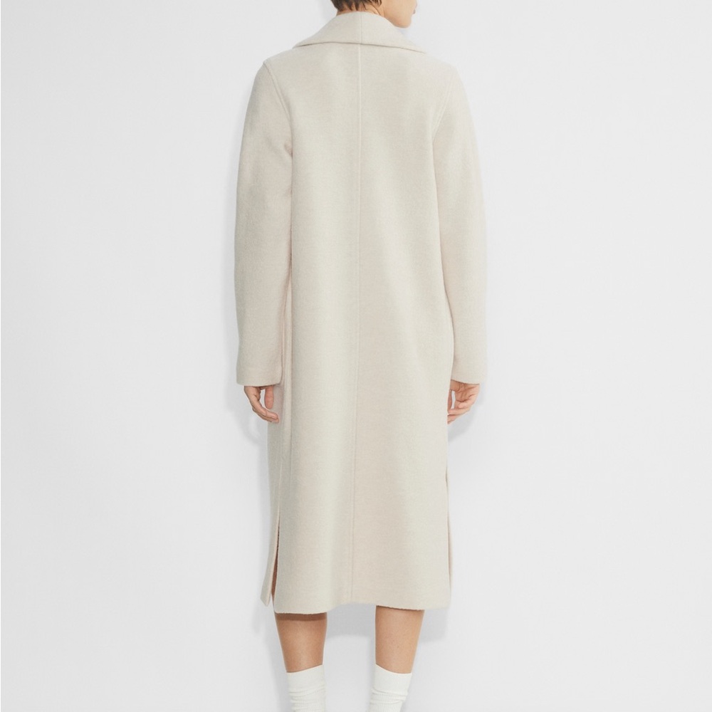 Babaton Black Long Open-Front Coat - Picture 3 of 11